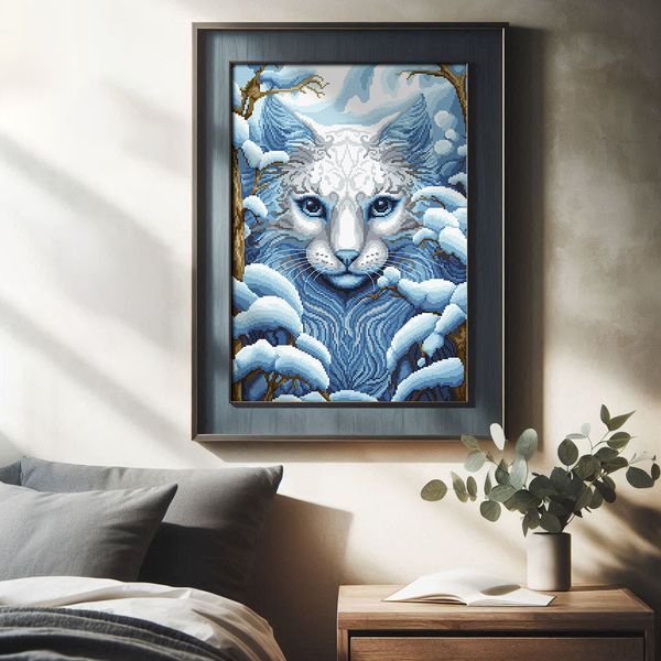 Cross-Stitch Pattern &ndash; "White Shadow" WLP-069