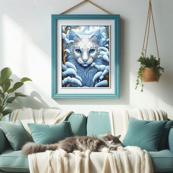 Cross-Stitch Pattern &ndash; "White Shadow" WLP-069