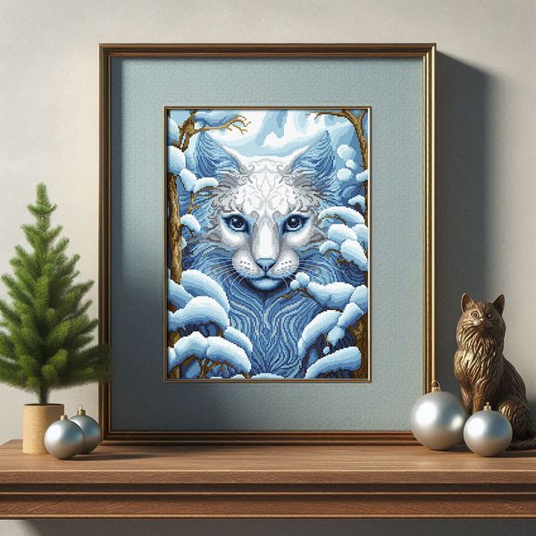 Cross-Stitch Pattern &ndash; "White Shadow" WLP-069