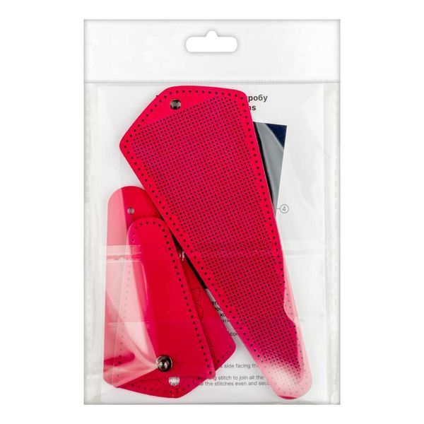 Faux Leather Embroidery Blank "Scissors Case" FLBE(BB)-083 Fuchsia