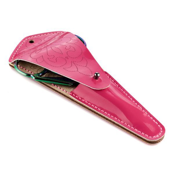 Faux Leather Embroidery Blank "Scissors Case" FLBE(BB)-083 Fuchsia