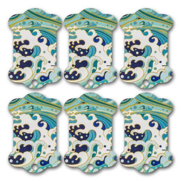 Floss Bobbins &ndash; &ldquo;Ocean Wave&rdquo; FLC-126(S) (6 pcs)