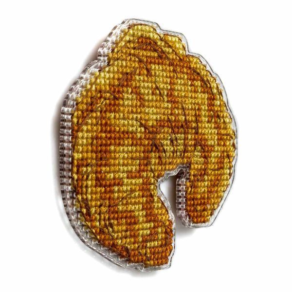 Plastic Cross-Stitch Kit &ndash; "Croissant" (Double-Sided) FLX-105