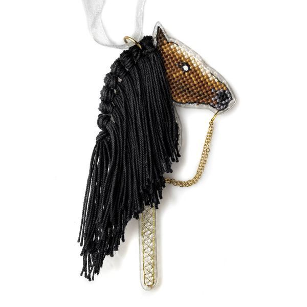 Plastic Cross-Stitch Kit &ndash; &ldquo;Hobby Horsing: Noble Horse&rdquo; (Double-Sided) FLX-127