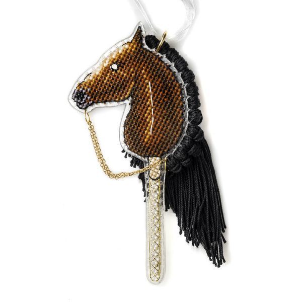 Plastic Cross-Stitch Kit &ndash; &ldquo;Hobby Horsing: Noble Horse&rdquo; (Double-Sided) FLX-127