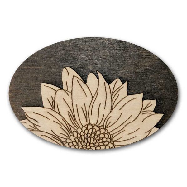 Magnetic Needle Case Oval &ndash; &ldquo;Daisy&rdquo; FLZB(N)-173