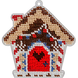 Bead Embroidery Kit (Plastic Base) &ndash; &ldquo;Christmas Ornament &ndash; Christmas Cottage&rdquo; FLPL-047 FLPL-047 photo 2