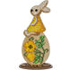 Wooden Bead Embroidery Kit &ndash; &ldquo;Bunny Girl On Egg&rdquo; FLK-431 FLK-431 photo 3