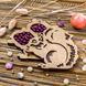 Wooden-Lid Bead Organizer &ndash; &ldquo;Squirrel With Nut&rdquo; FLZB-100 FLZB-100 photo 1