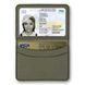 Faux Leather Embroidery Blank &ndash; &ldquo;ID Card Cover&rdquo; FLBE(BB)-035 Khaki FLBE(BB)-035 photo 5