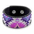 Faux Leather Bead Embroidery Kit &ndash; &ldquo;Bracelet&rdquo; (3 &times; 22 cm) FLBB-015 Black FLBB-015 photo 7