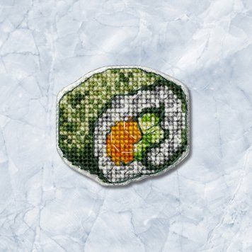 Plastic Cross-Stitch Kit &ndash; "Tobiko Sushi" (Double-Sided) FLX-088