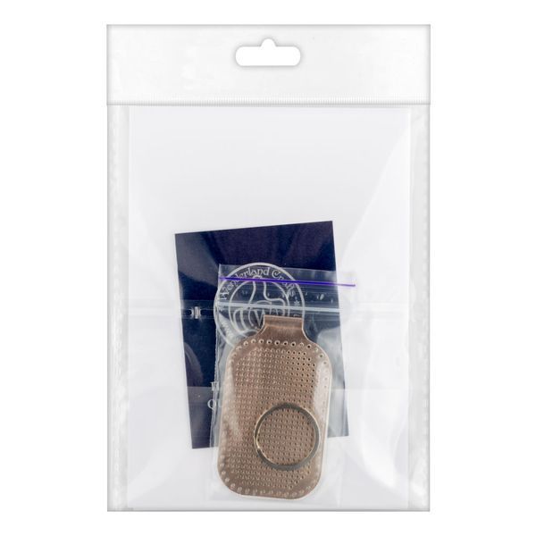 Faux Leather Embroidery Blank &ndash; &ldquo;Keychain&rdquo; FLBE(BB)-066 Rose Gold