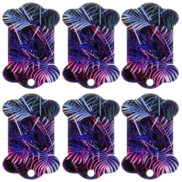 Floss Bobbins &ndash; &ldquo;Neon Leaves&rdquo; FLC-109(S) (6 pcs)