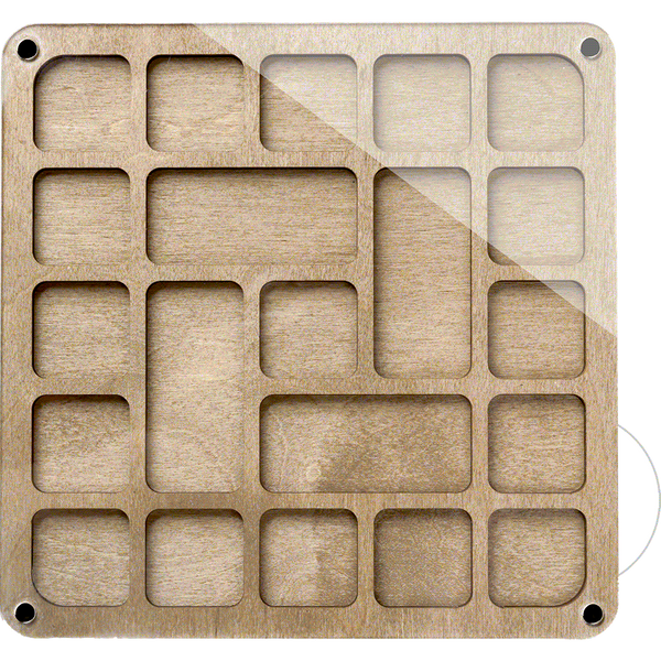 Multi-Layered Bead Organizer &ndash; &ldquo;Square With Transparent Lid&rdquo; FLZB-194
