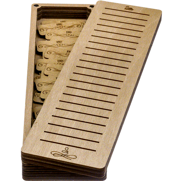 Bobbin Organizer Box &ndash; &ldquo;Light Rectangular&rdquo; + 23 bobbins FLZB(N)-043