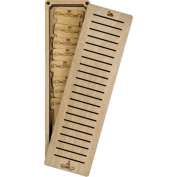 Bobbin Organizer Box &ndash; &ldquo;Light Rectangular&rdquo; + 23 bobbins FLZB(N)-043
