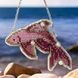 Bead Embroidery Kit (Plastic Base) &ndash; &ldquo;Pink Fish&rdquo; (Double-Sided) FLPL-099 FLPL-099 photo 1