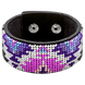 Faux Leather Bead Embroidery Kit &ndash; &ldquo;Bracelet&rdquo; (3 &times; 22 cm) FLBB-015 Black FLBB-015 photo 3