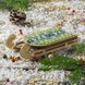 Wooden Bead Embroidery Kit &ndash; &ldquo;Sled Ornament &ndash; Pink and Green Pattern&rdquo; FLK-464 FLK-464 photo 1