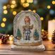 Wooden Cross-Stitch Kit &ndash; &ldquo;Snow Globe &ndash; Cream Edition&rdquo; FLW-048 FLW-048 photo 1