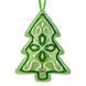 Faux Leather Bead Embroidery Kit &ndash; &ldquo;Christmas Tree Ornament&rdquo; (Double-Sided) FLBB-130 Light Green FLBB-130 photo 5