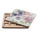 Bead Organizer With Wooden Lid &ndash; &ldquo;Watercolor Flowers, Square&rdquo; FLZB-238 FLZB-238 photo 3