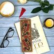 Craft Cardboard Embroidery Kit &ndash; &ldquo;Bookmark &ndash; Plumeless Thistles&rdquo; WLZ-014