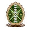 Bead Embroidery Kit on Wood &ndash; &ldquo;Easter Egg &ndash; Emerald&rdquo; FLK-534 FLK-534 photo 6