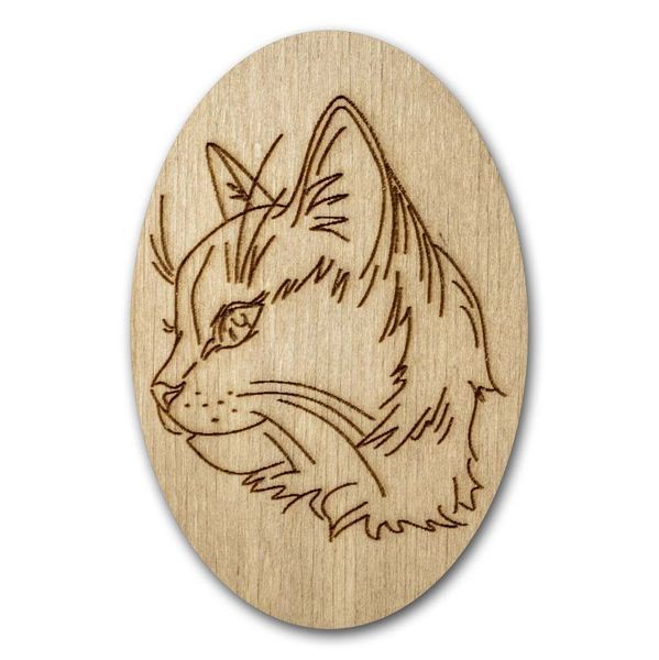 Magnetic Needle Case Oval &ndash; &ldquo;Cat&rdquo; FLZB(N)-174