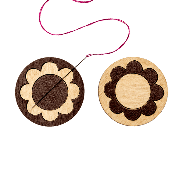 Needle Minder &ndash; &ldquo;Wooden, Double-Sided&rdquo; FLMH-024(W)