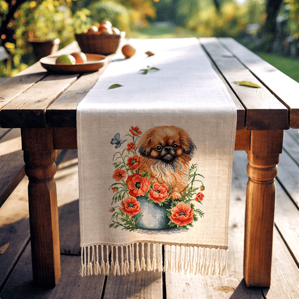Cross-Stitch Pattern &ndash; "Poppy Guardian" WLP-102