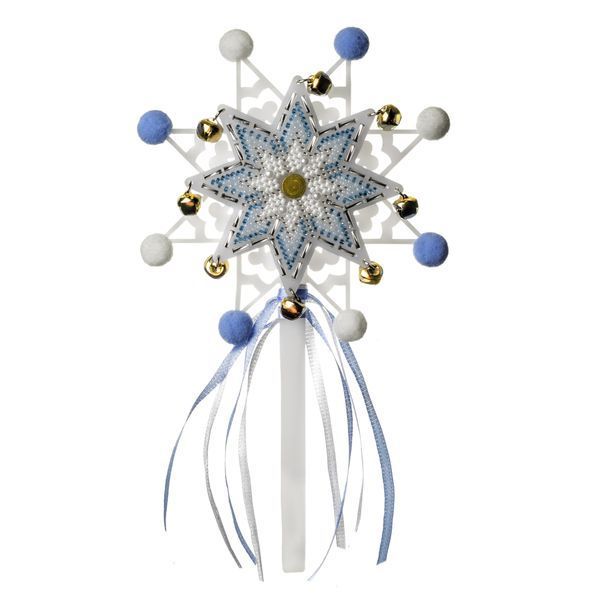 Bead Embroidery Kit (Plastic Base) &ndash; &ldquo;Christmas Star &ndash; Frosted Grace&rdquo; FLPL-121