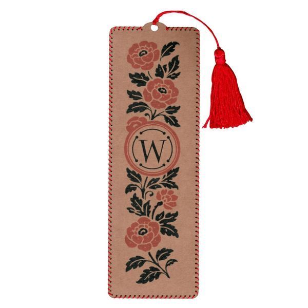 Craft Cardboard Embroidery Kit &ndash; &ldquo;Bookmark &ndash; Plumeless Thistles&rdquo; WLZ-014