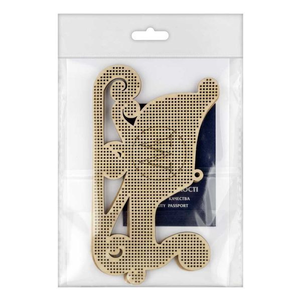Wooden Embroidery Blank &ndash; &ldquo;Sled&rdquo; FLBE(K)-014