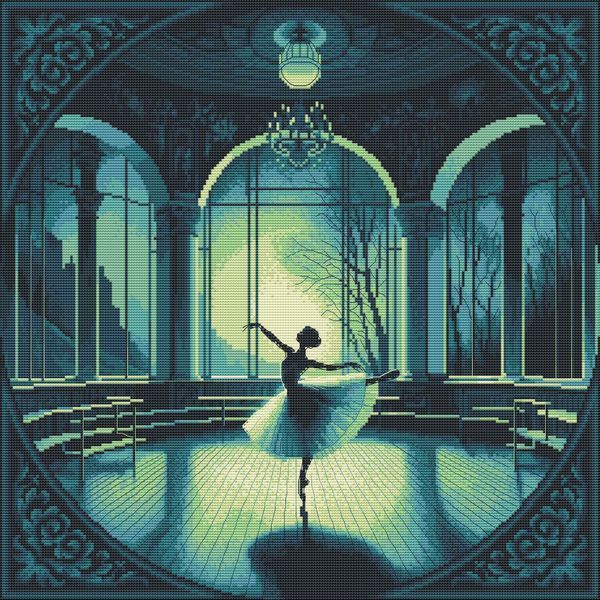 Cross-Stitch Pattern &ndash; "Dancing Alone" WLP-036