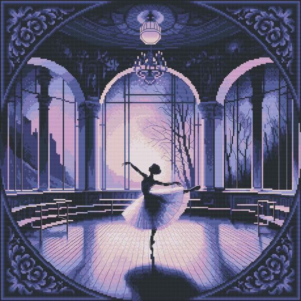Cross-Stitch Pattern &ndash; "Dancing Alone" WLP-036