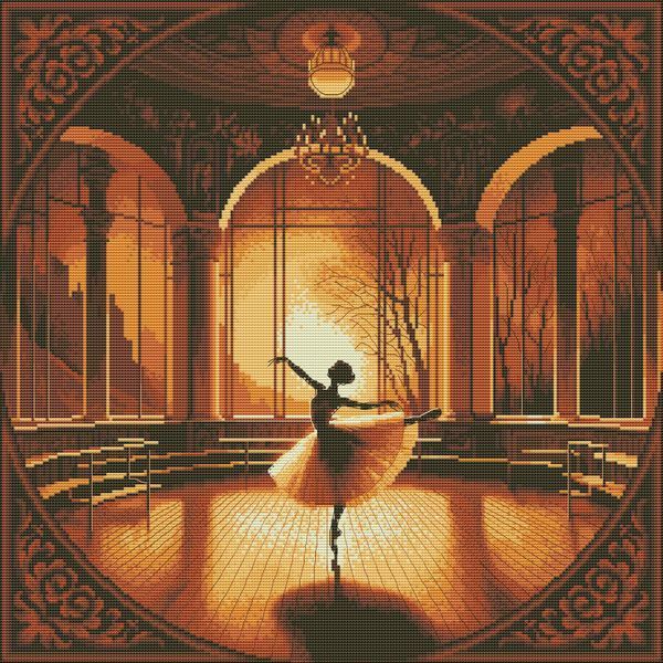 Cross-Stitch Pattern &ndash; "Dancing Alone" WLP-036