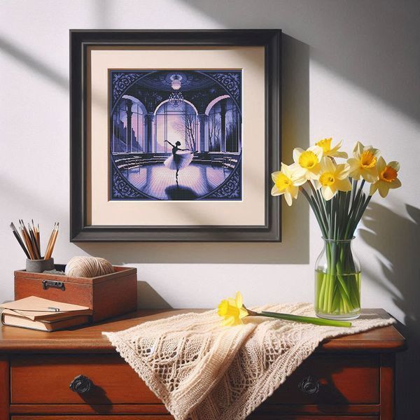 Cross-Stitch Pattern &ndash; "Dancing Alone" WLP-036