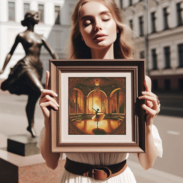 Cross-Stitch Pattern &ndash; "Dancing Alone" WLP-036