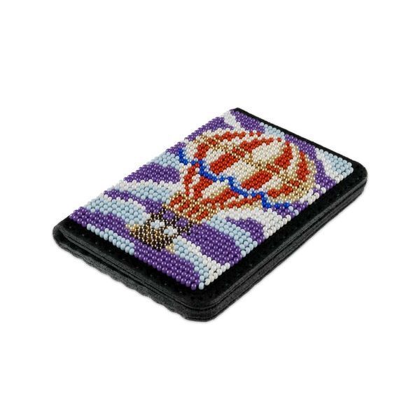 Faux Leather Bead Embroidery Kit &ndash; &ldquo;ID Card Cover&rdquo; FLBB-068 Black