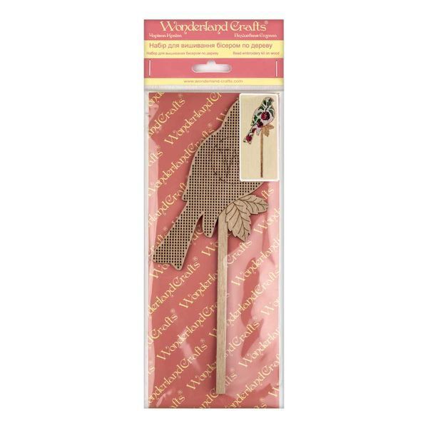 Wooden Bead Embroidery Kit &ndash; &ldquo;Bird Topper&rdquo; FLK-100