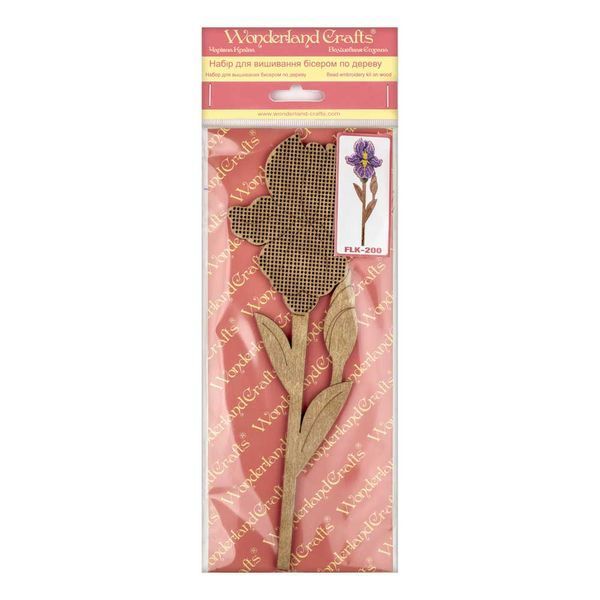 Wooden Bead Embroidery Kit &ndash; &ldquo;Iris&rdquo; FLK-200