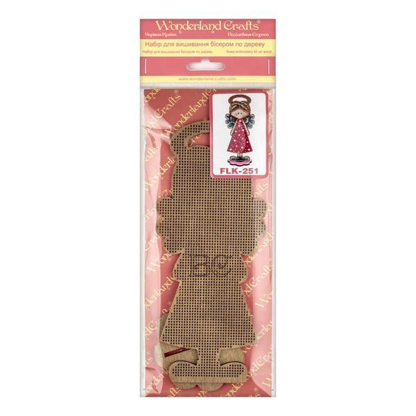 Wooden Bead Embroidery Kit &ndash; &ldquo;Girl Angel&rdquo; FLK-251