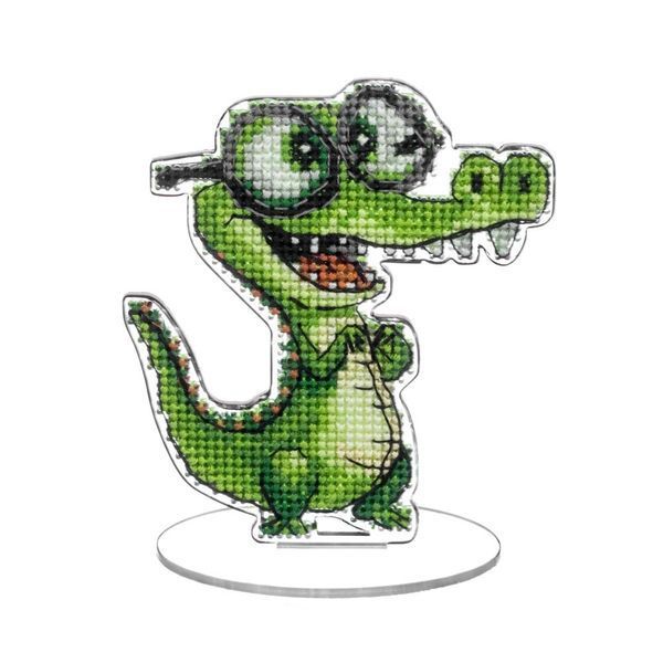 Plastic Cross-Stitch Kit &ndash; "Crocodile" FLX-037