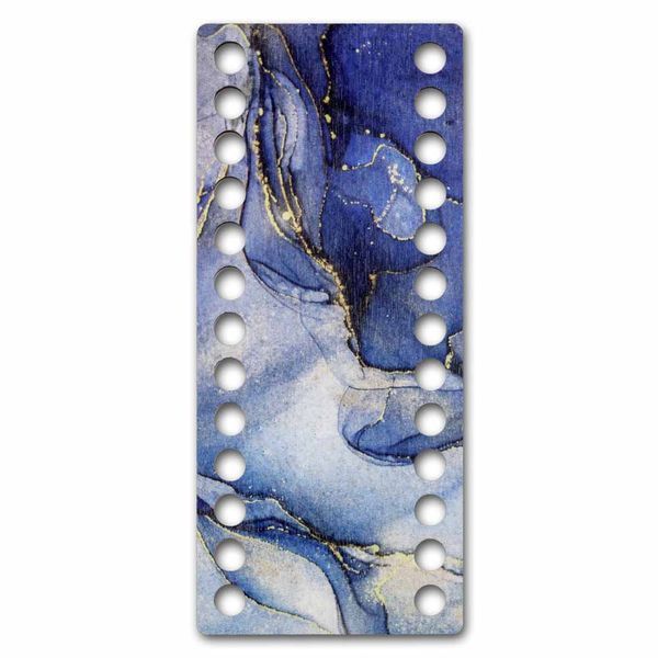 Floss Organizer &ndash; &ldquo;Blue Marble, Narrow Rectangular&rdquo; FLZ(P)-068