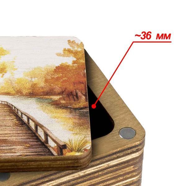 Thread Catcher Square &ndash; &ldquo;Autumn Bridge&rdquo; FLZB(N)-110