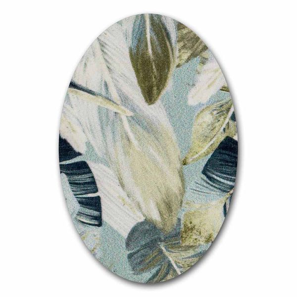 Magnetic Needle Case Oval &ndash; &ldquo;Feathers&rdquo; FLZB(N)-155