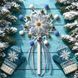 Bead Embroidery Kit (Plastic Base) &ndash; &ldquo;Christmas Star &ndash; Frosted Grace&rdquo; FLPL-121 FLPL-121 photo 1
