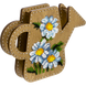 Wooden Bead Embroidery Kit &ndash; &ldquo;Floral Watering Can&rdquo; (Double-Sided Vase) FLK-352 FLK-352 photo 3